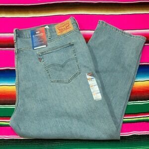 NWT Levi's 541 Athletic Taper Stretch Jeans Men'x 50x30 Light Wash Flex Stretch‎